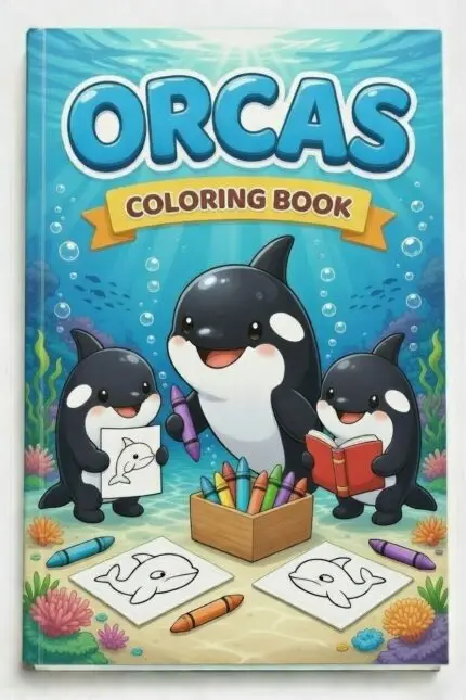 Orcas - Coloring Book
