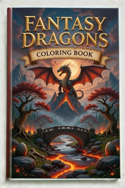 Fantasy Dragons - Coloring Book