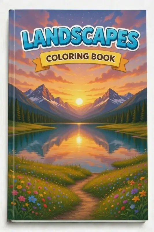Landscapes - Coloring Book